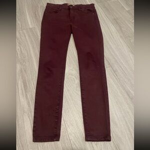 Joe's Jeans Women's Dark Red Skinny Jeans